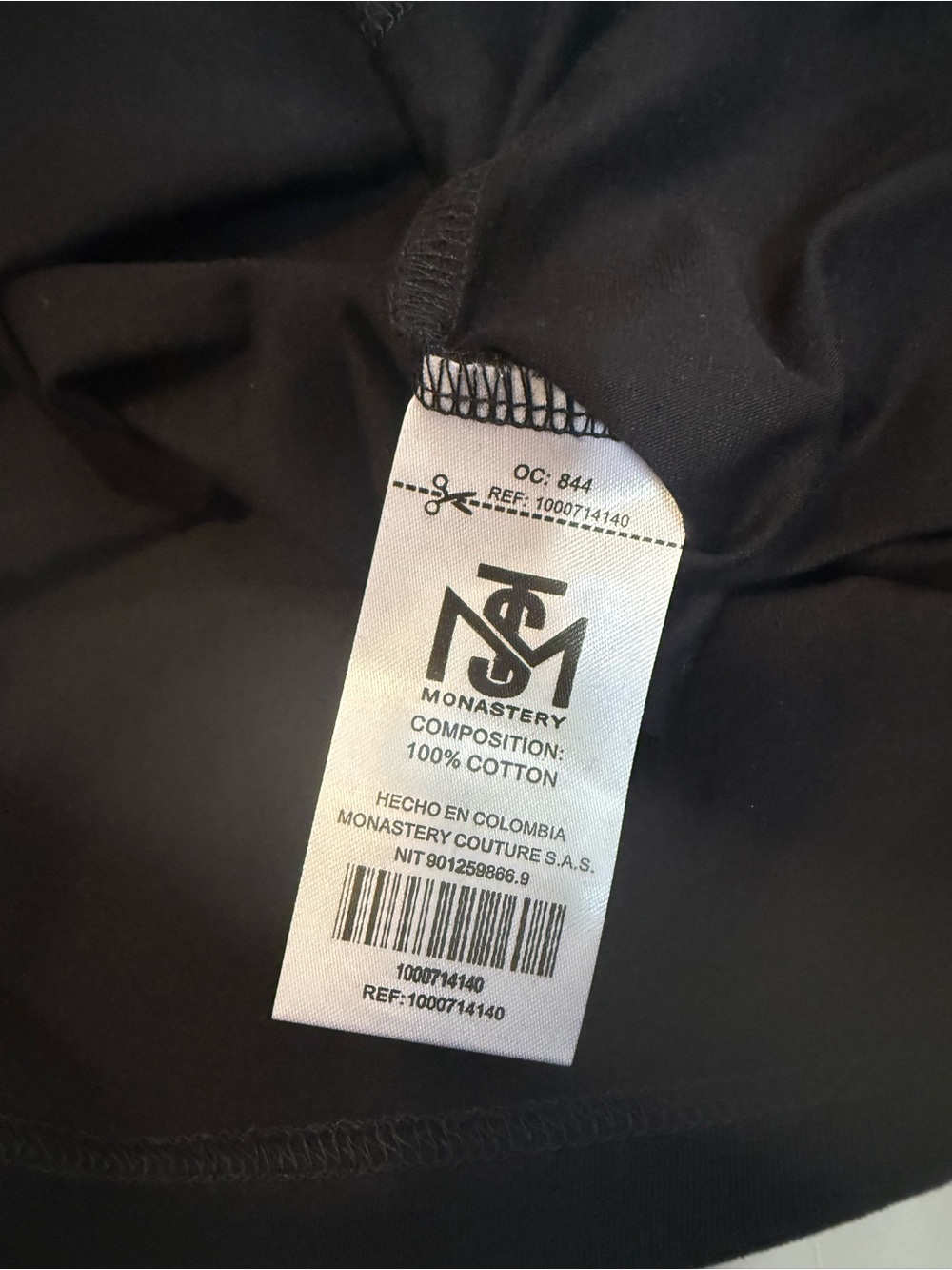 Men’s Black Crewneck T-Shirt - Picture 3 of 6